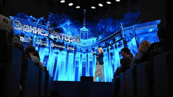 Заместитель председателя Государственной Думы РФ Ирина Яровая выступает на выставке Россия 