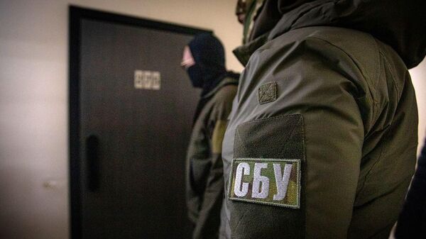 Сотрудники СБУ во время обысков у сотрудников Союза православных журналистов
