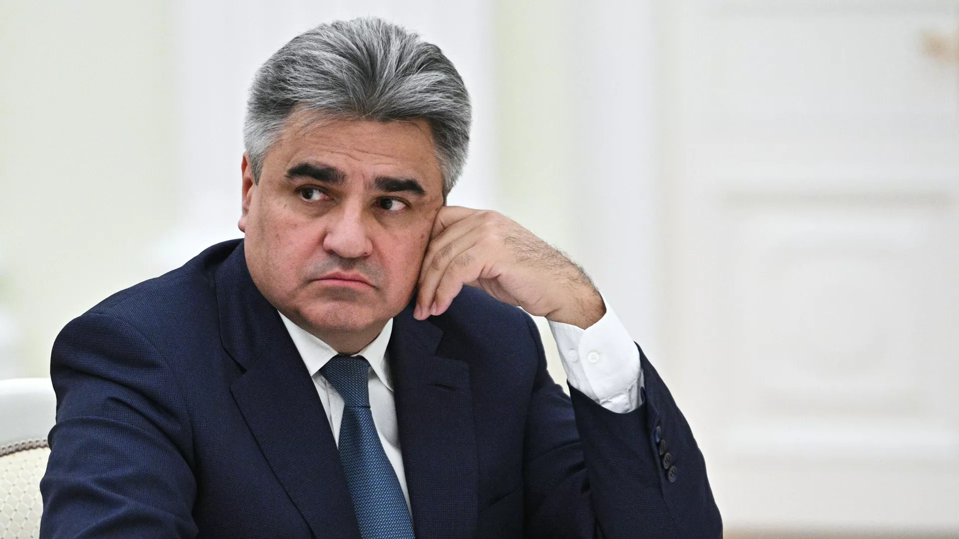 Руководитель фракции Новые люди Алексей Нечаев на встрече с президентом РФ Владимиром Путиным. - РИА Новости, 1920, 20.03.2024