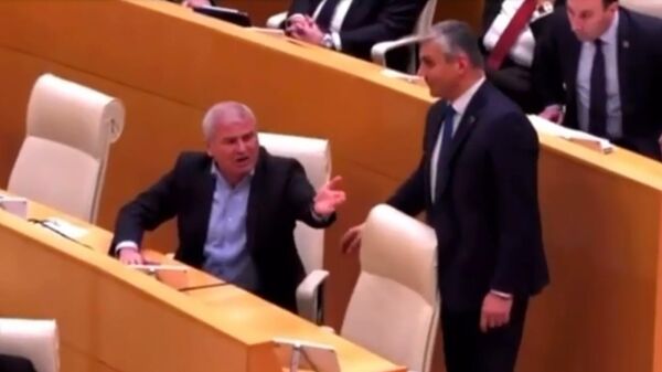 Словесная перепалка в грузинском парламенте 