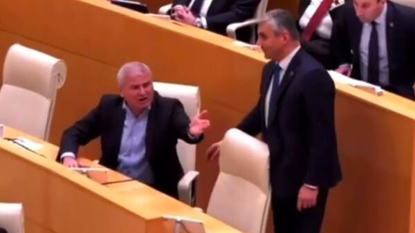 Словесная перепалка в грузинском парламенте 