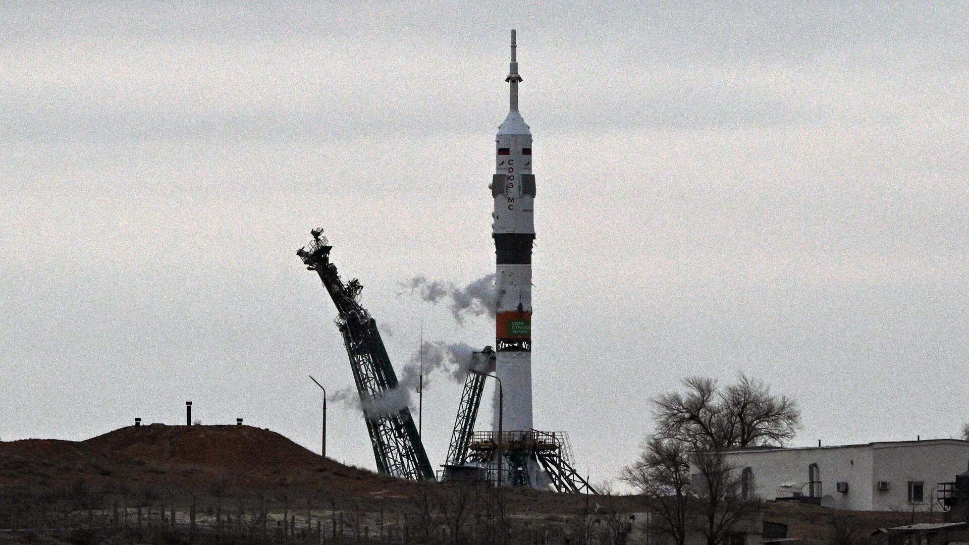 Ракета Союз-2.1а с кораблем Союз МС-25 на космодроме Байконур. 21 марта 2024 - РИА Новости, 1920, 21.03.2024