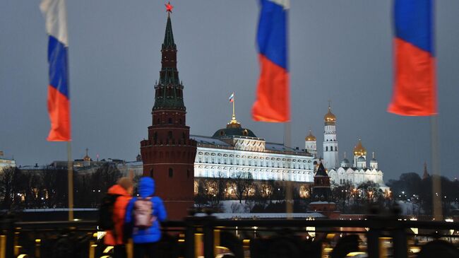 Вид на Московский Кремль