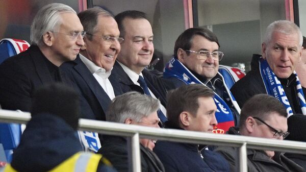 Лавров и глава МИД Сербии присутствуют на футбольном матче Россия — Сербия