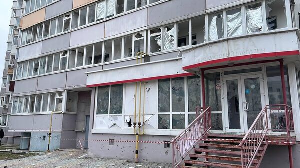 Последствия обстрела со стороны ВСУ в Белгороде