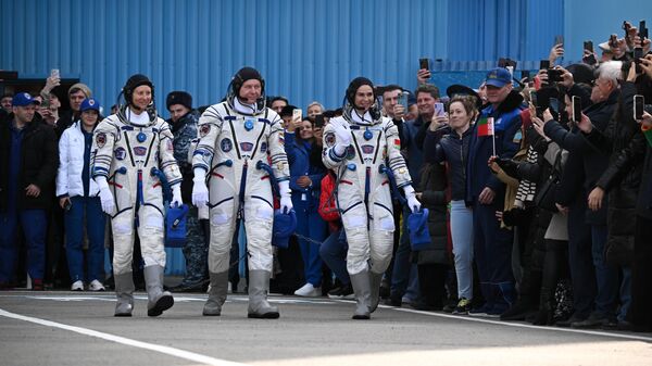 Экипаж пилотируемого корабля Союз МС-25. 21 марта 2024