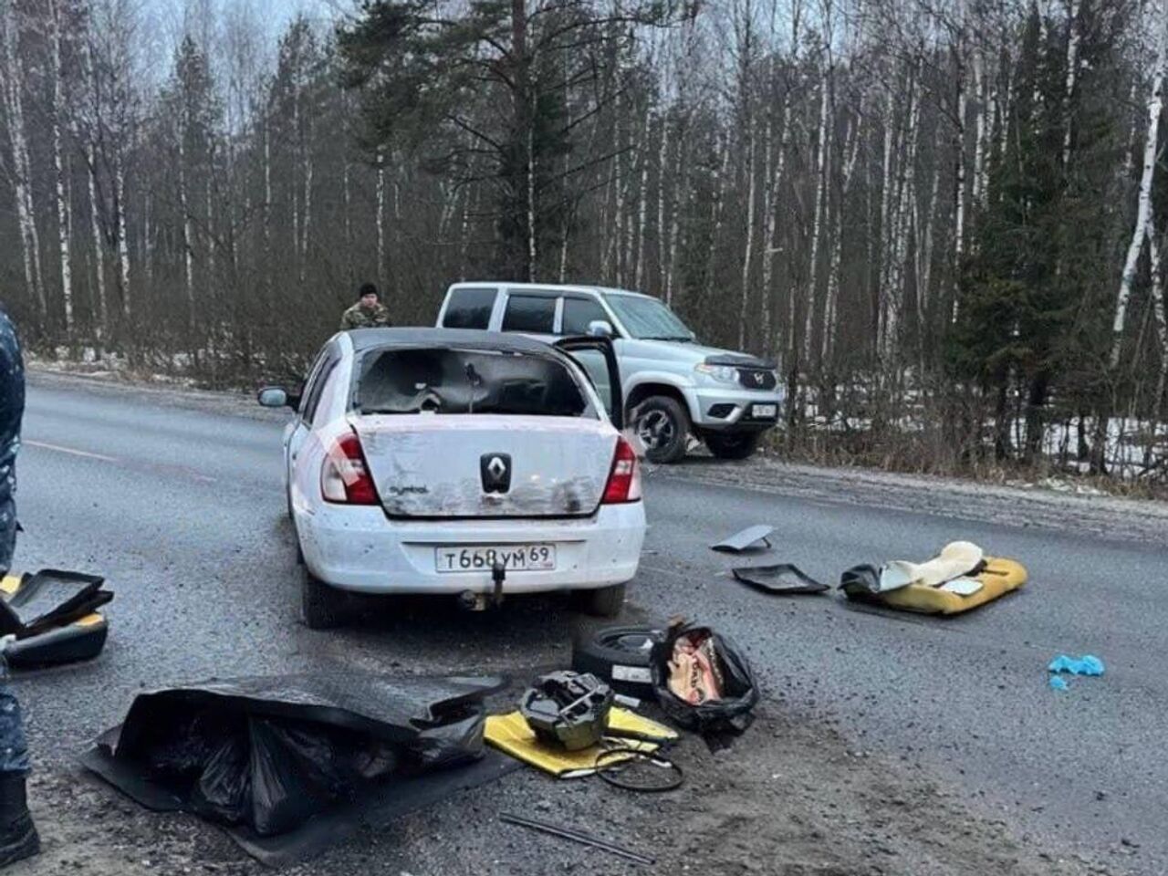 МВД: видео из горящего 