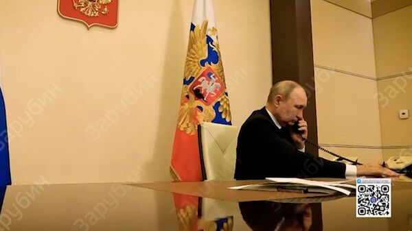 Видео работы Путина после теракта в Крокусе