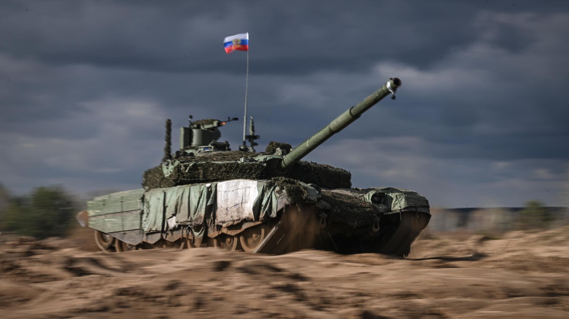 Танк Т-90М Прорыв в зоне СВО0