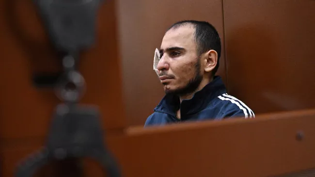 Рачабализода Саидакрами Муродали, задержанный по подозрению в террористическом акте в Крокус Сити Холл, в здании Басманного суда Москвы