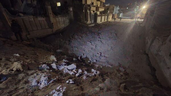 Место ударов, нанесенных по штабам сил, союзным сирийской армии, в провинции Дейр-эз-Зор