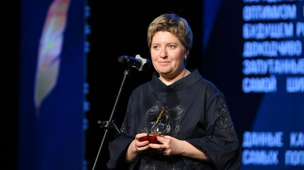 Шеф-редактор сайта ria.ru Международной медиагруппы Россия сегодня Ирина Алкснис, победившая в номинации Золотое перо