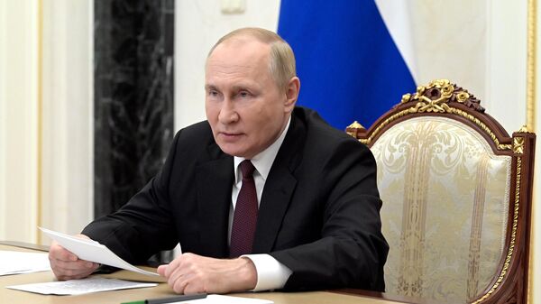Путин на встрече с членами Совета Безопасности