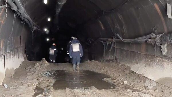 Аварийно-спасательные работы на руднике Пионер в Амурской области