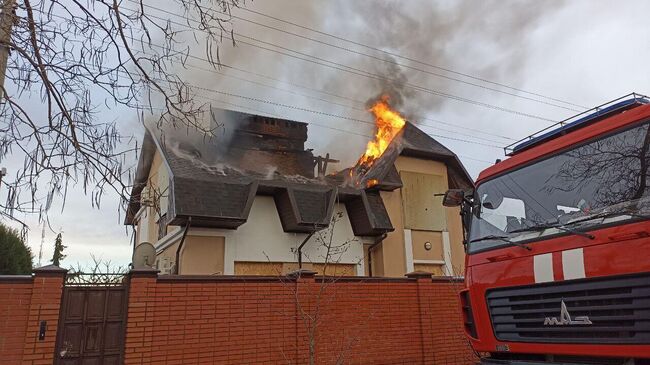 Последствия обстрела со стороны ВСУ в Новой Каховке Херсонской области