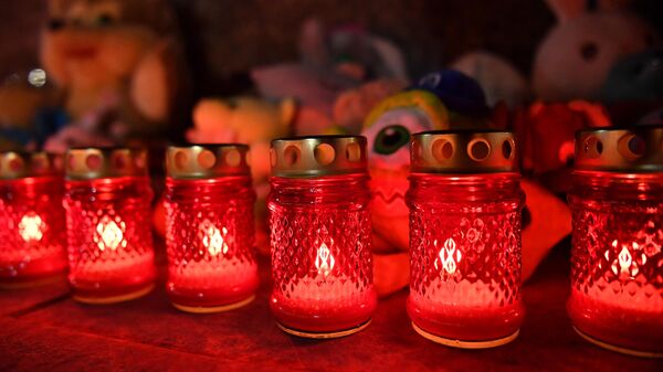 Свечи в память о жертвах теракта 22 марта 2024 г. в Крокус Сити Холле