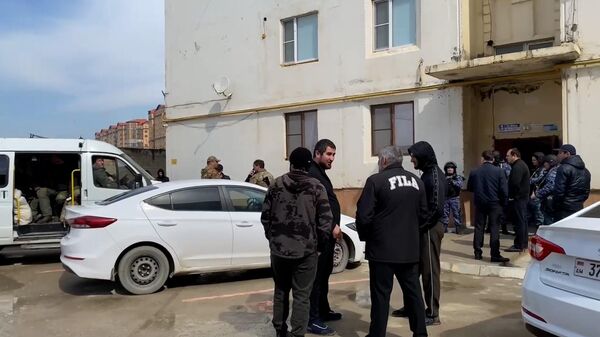 Дом в Каспийске, где заблокировали террористов