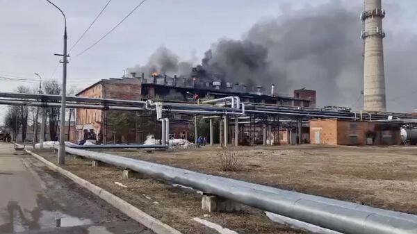 Пожар в производственном цеху в Сергиево-Посадском городском округе. 1 апреля 2024