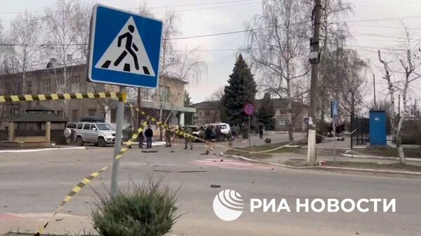 Кадры с места взрыва машины депутата Чайки в Старобельске
