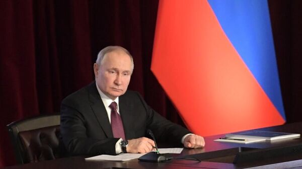 Путин на расширенном заседании коллегии МВД