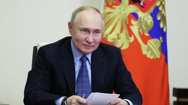 Путин на открытии восстановленных объектов в новых регионах России