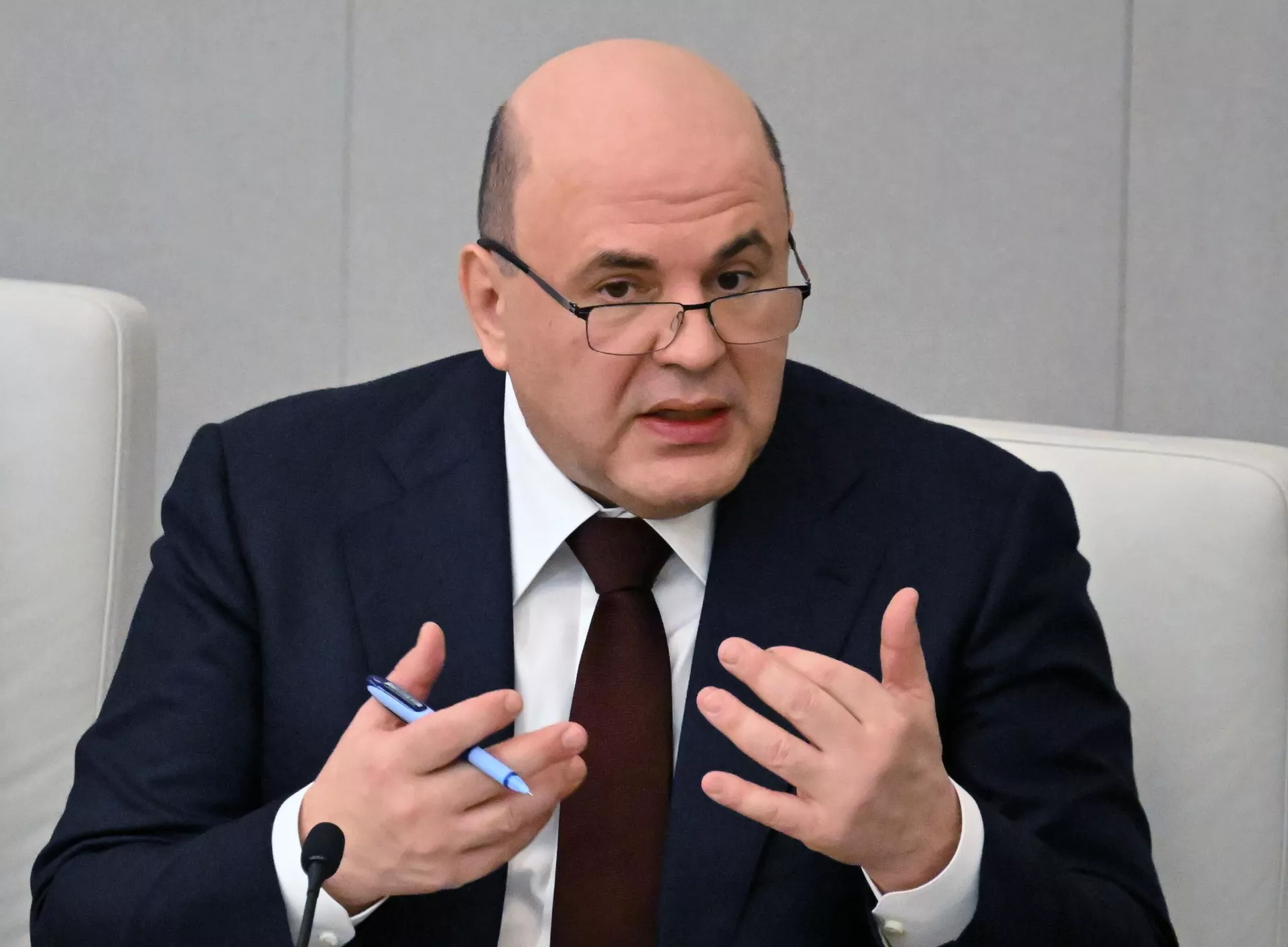 Премьер-министр Михаил Мишустин выступает с ежегодным отчетом правительства РФ в Государственной Думе Премьер-министр Михаил Мишустин выступает с ежегодным отчетом правительства РФ в Государственной Думе - РИА Новости, 1920, 06.05.2024
