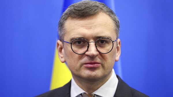 Министр иностранных дел Украины Дмитрий Кулеба после заседания Совета НАТО-Украина