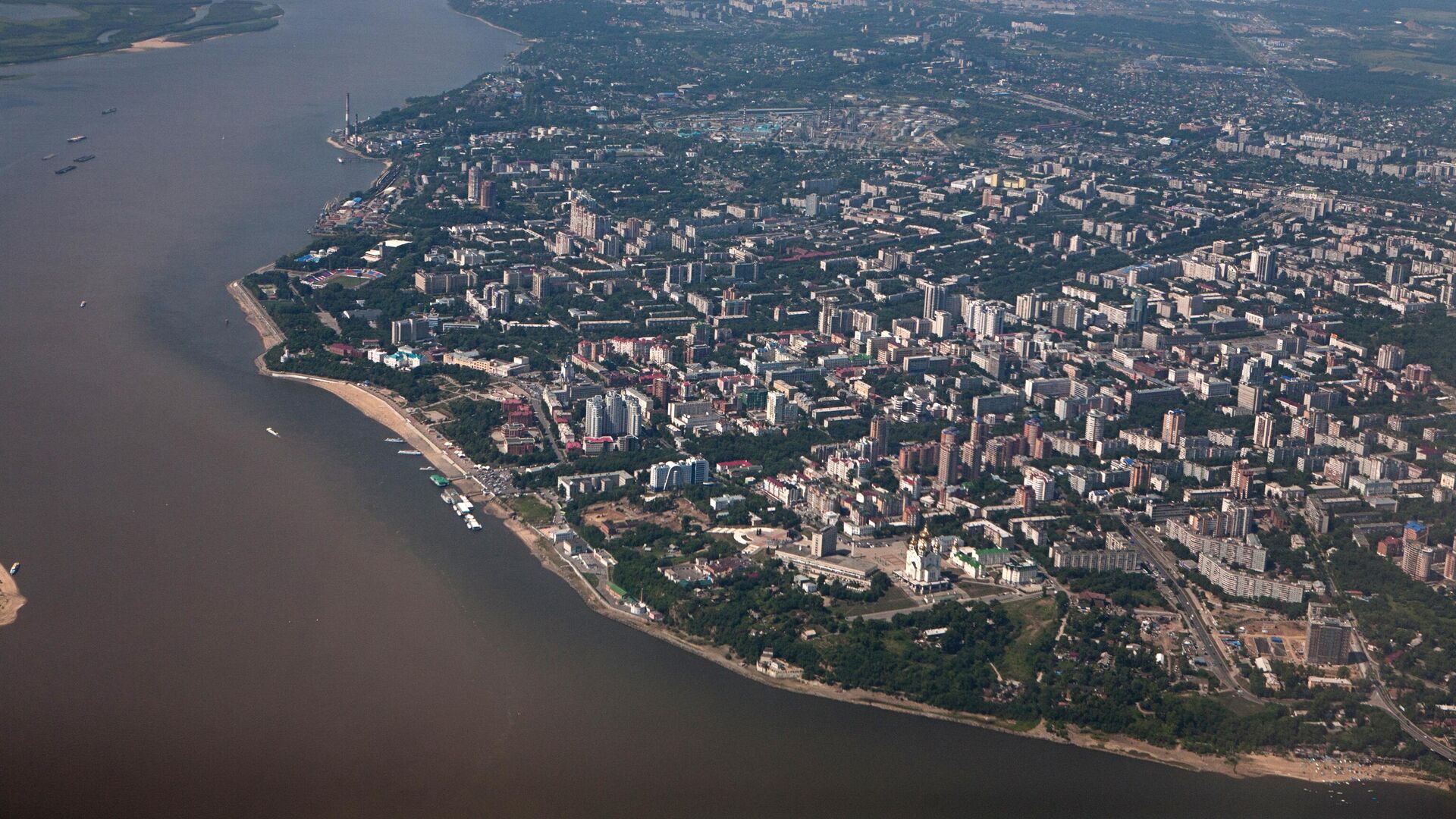 Вид на Хабаровск и Амур - РИА Новости, 1920, 21.08.2024