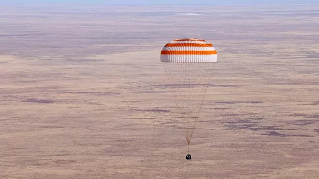 Приземление корабля Союз МС-24