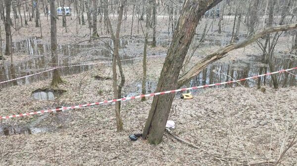 Место обнаружения тела ребенка в парке на востоке Москвы