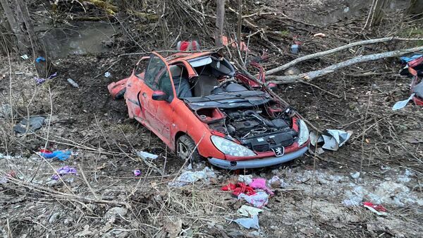 Последствия ДТП с гибелью двух детей на автомобильной дороге Липицы-Новоселки