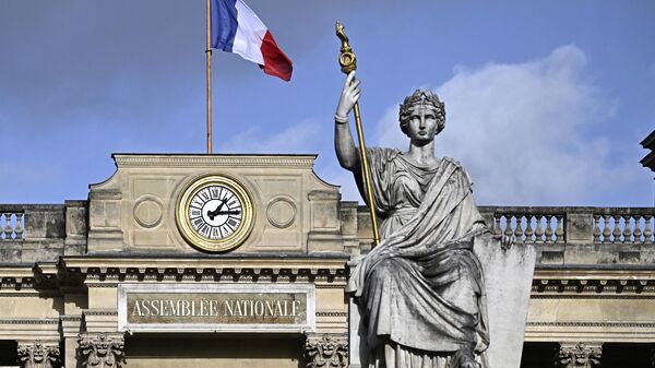 Вход в Национальное собрание Франции в Париже