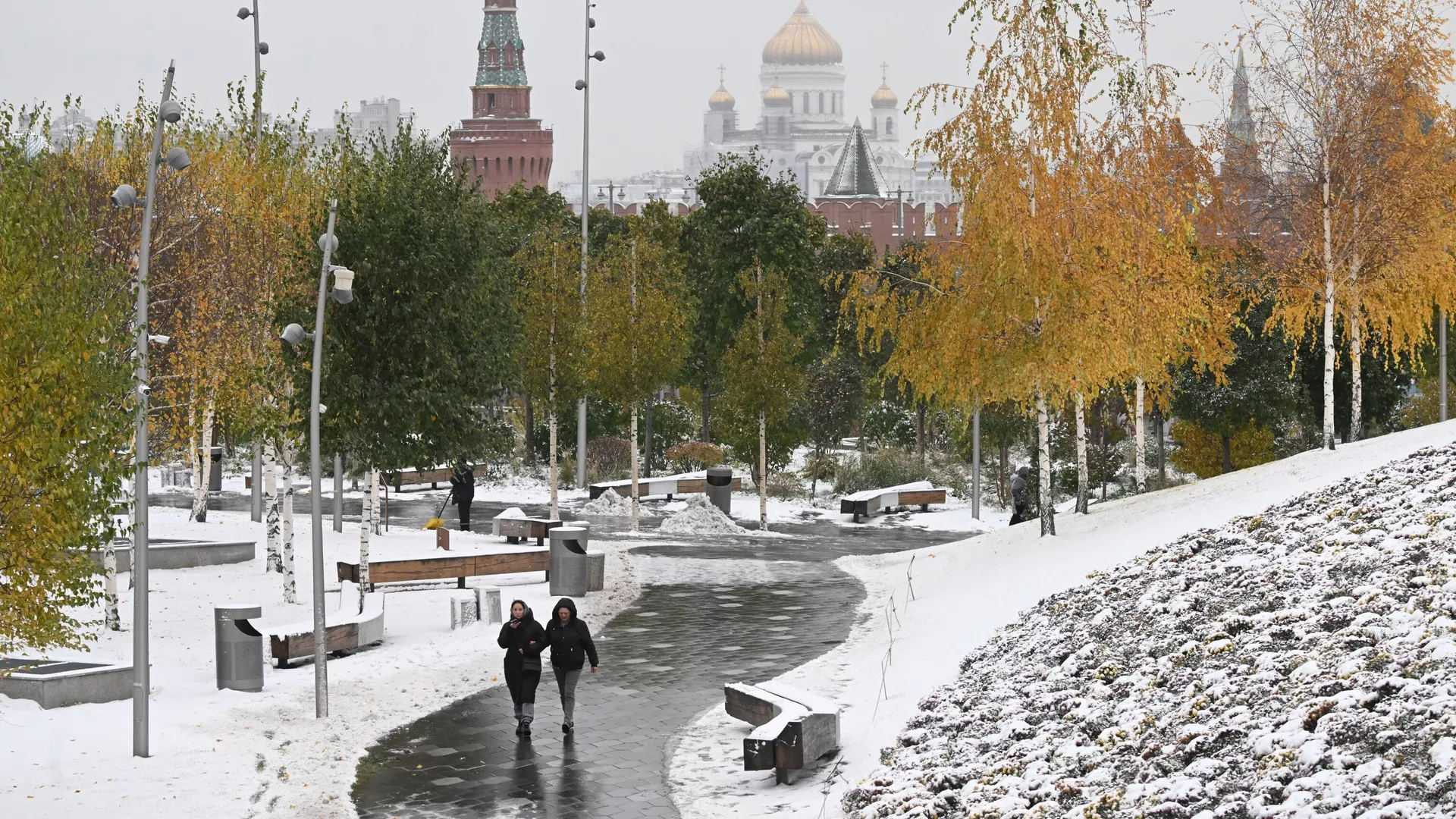 В понедельник в Москве выпадет первый снег