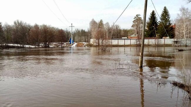 Последствия прорыва дамбы в Бузулукском бору в Оренбуржье