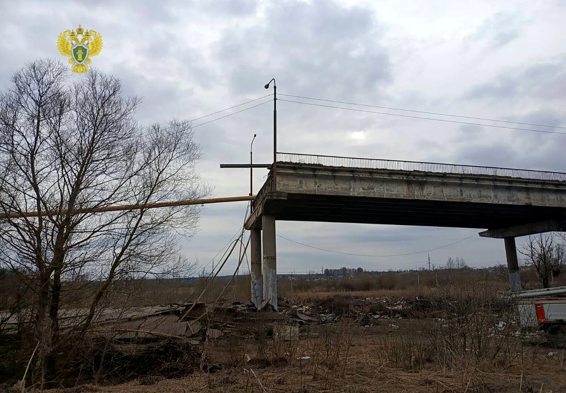 Обрушение путепровода на перегоне Вязьма - Семлёво в Смоленской области - РИА Новости, 1920, 08.04.2024