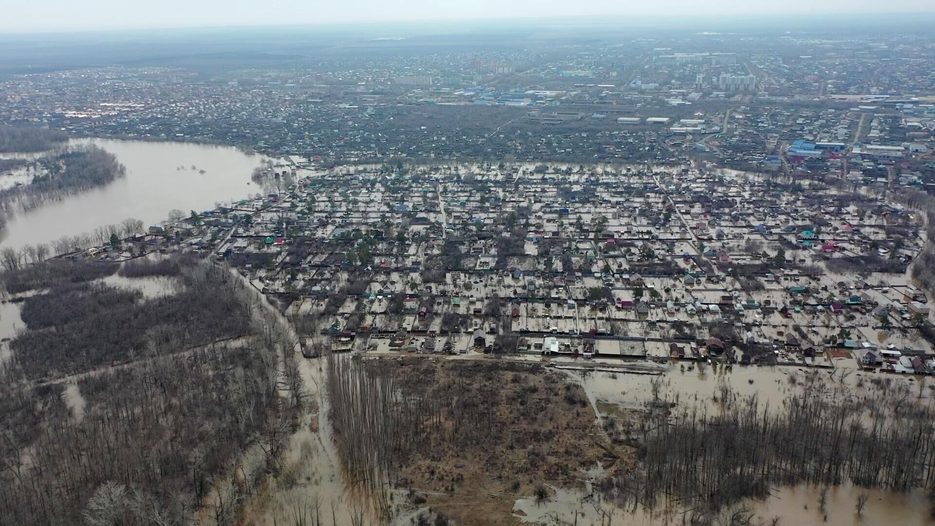 Затопленные садовые товарищества в районе озера Старица под Оренбургом - РИА Новости, 1920, 09.04.2024