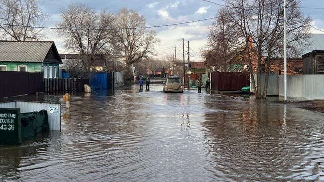 Подтопления в поселке Кузнечный под Оренбургом