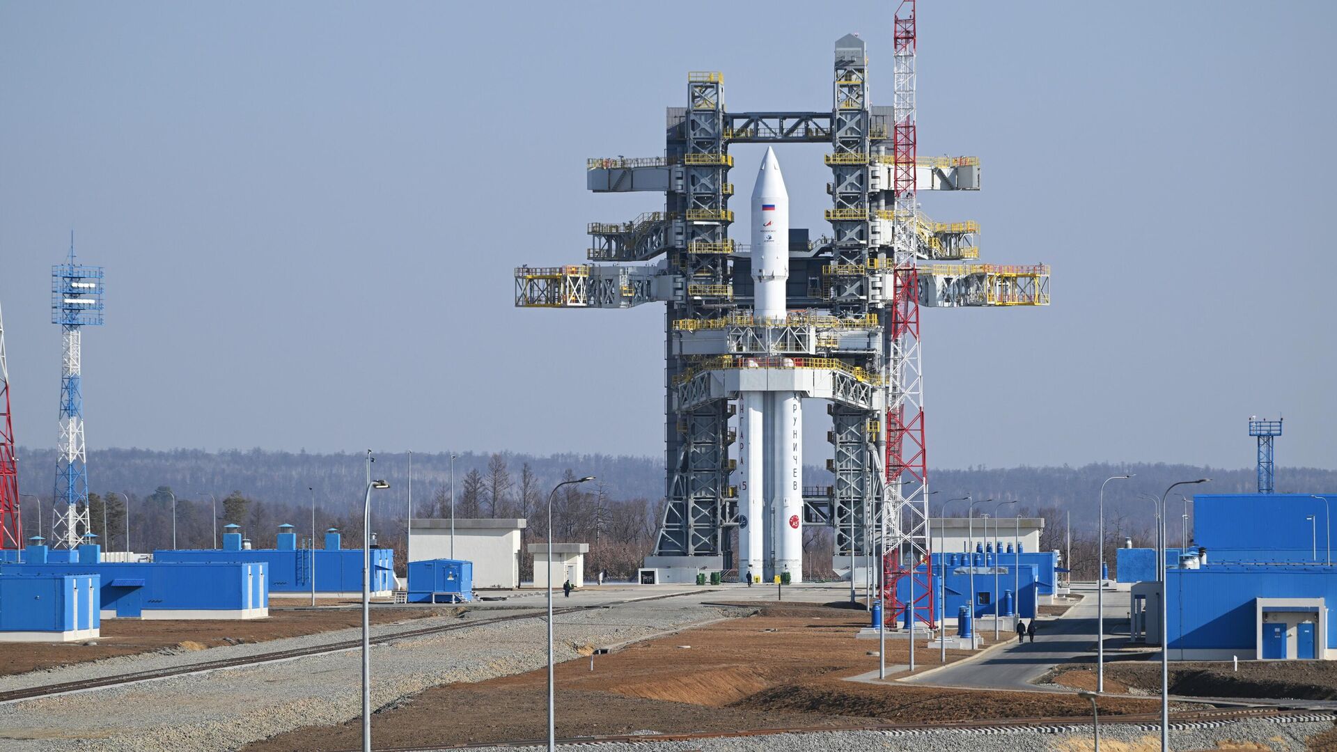 Ракета Ангара-А5, установленная на новый стартовый комплекс космодрома Восточный. 10 апреля 2024 года - РИА Новости, 1920, 10.04.2024
