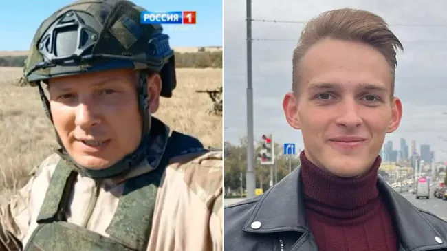 Корреспондент Вести Луганск Артем Юндас и оператор Денис Шум