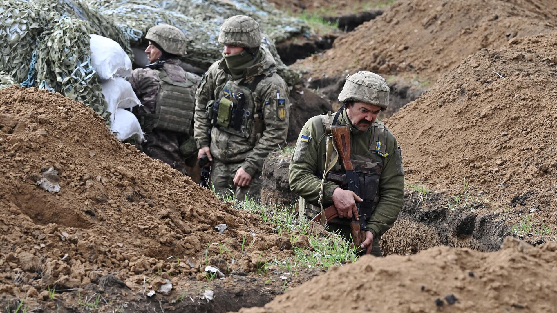 Украинские военнослужащие - РИА Новости, 1920, 11.04.2024