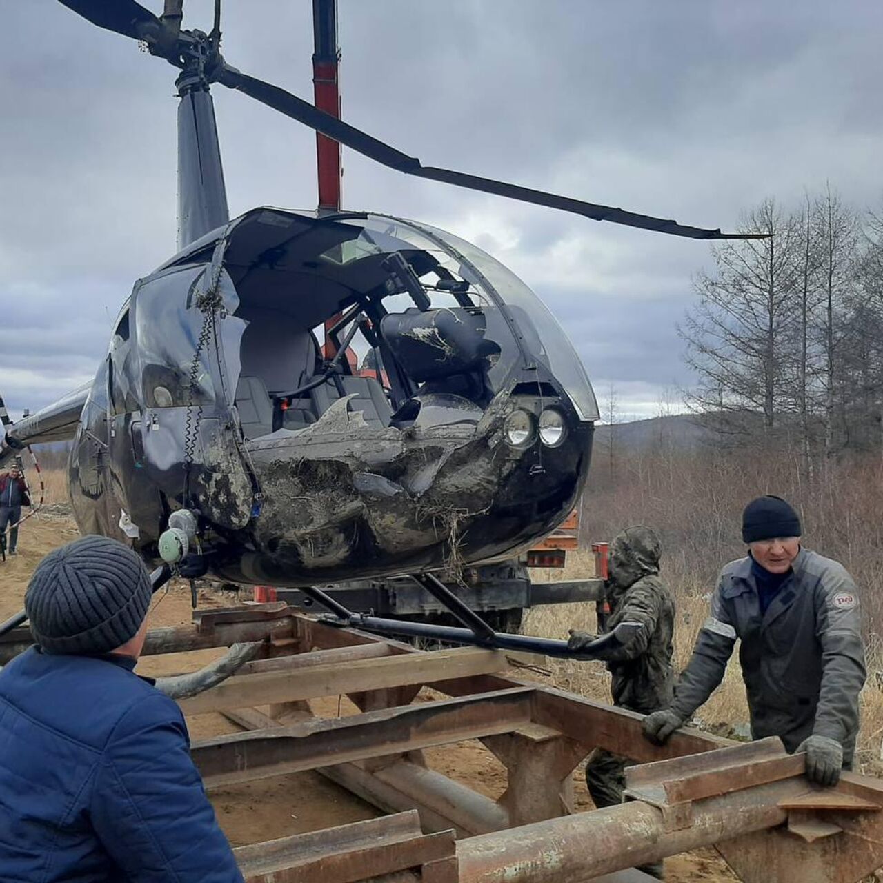 В Забайкалье вертолет попал в аварию при взлете - РИА Новости, 12.04.2024