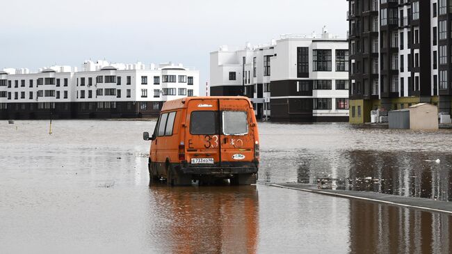 Подтопление в районе ЖК Гранд парк в Оренбурге