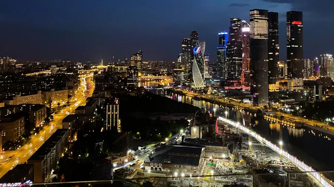 Небоскребы делового центра Москва-сити