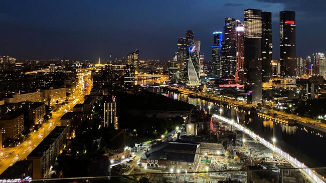 Небоскребы делового центра Москва-сити