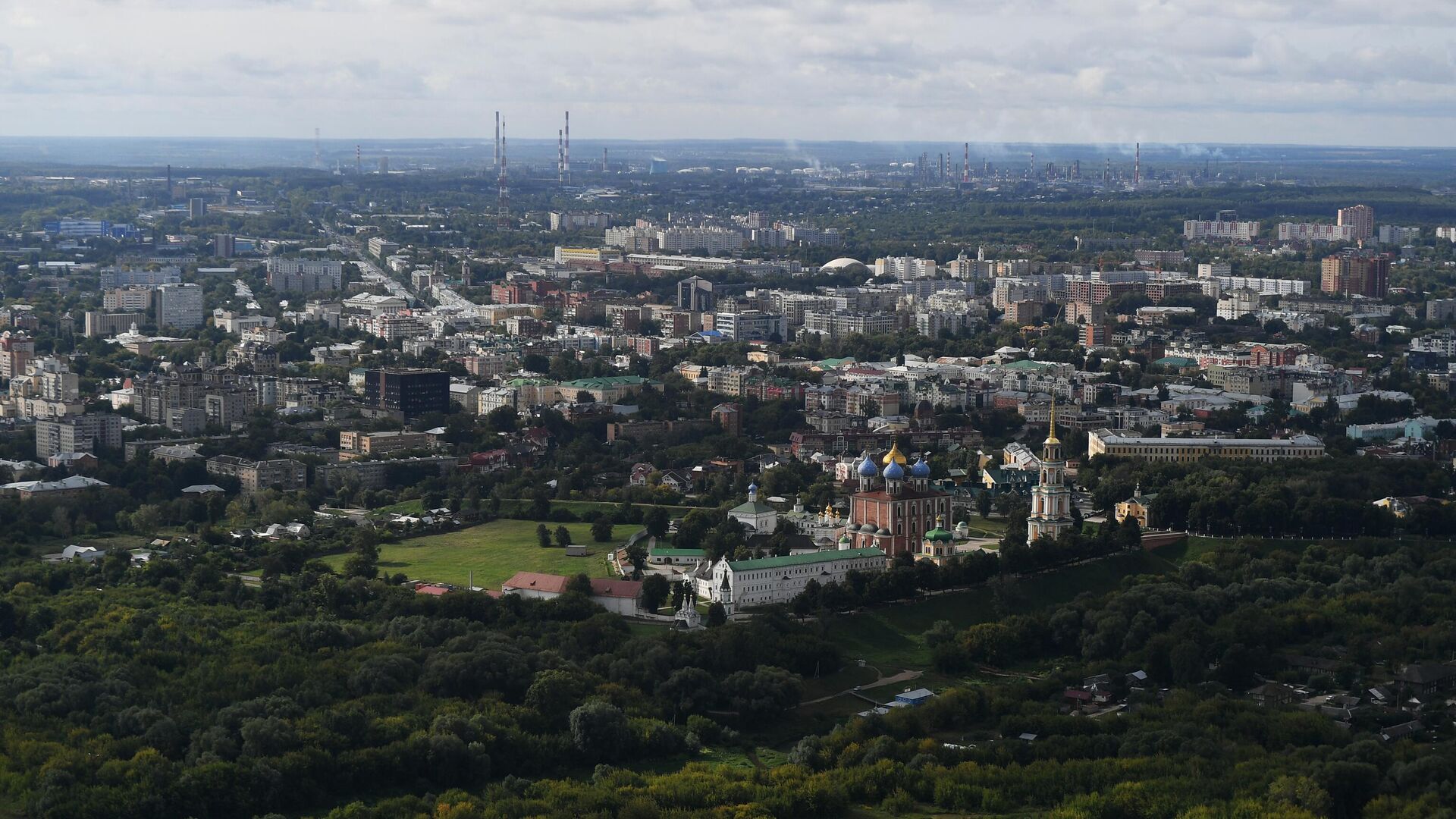 Вид на Рязань и Рязанский кремль - РИА Новости, 1920, 15.10.2024