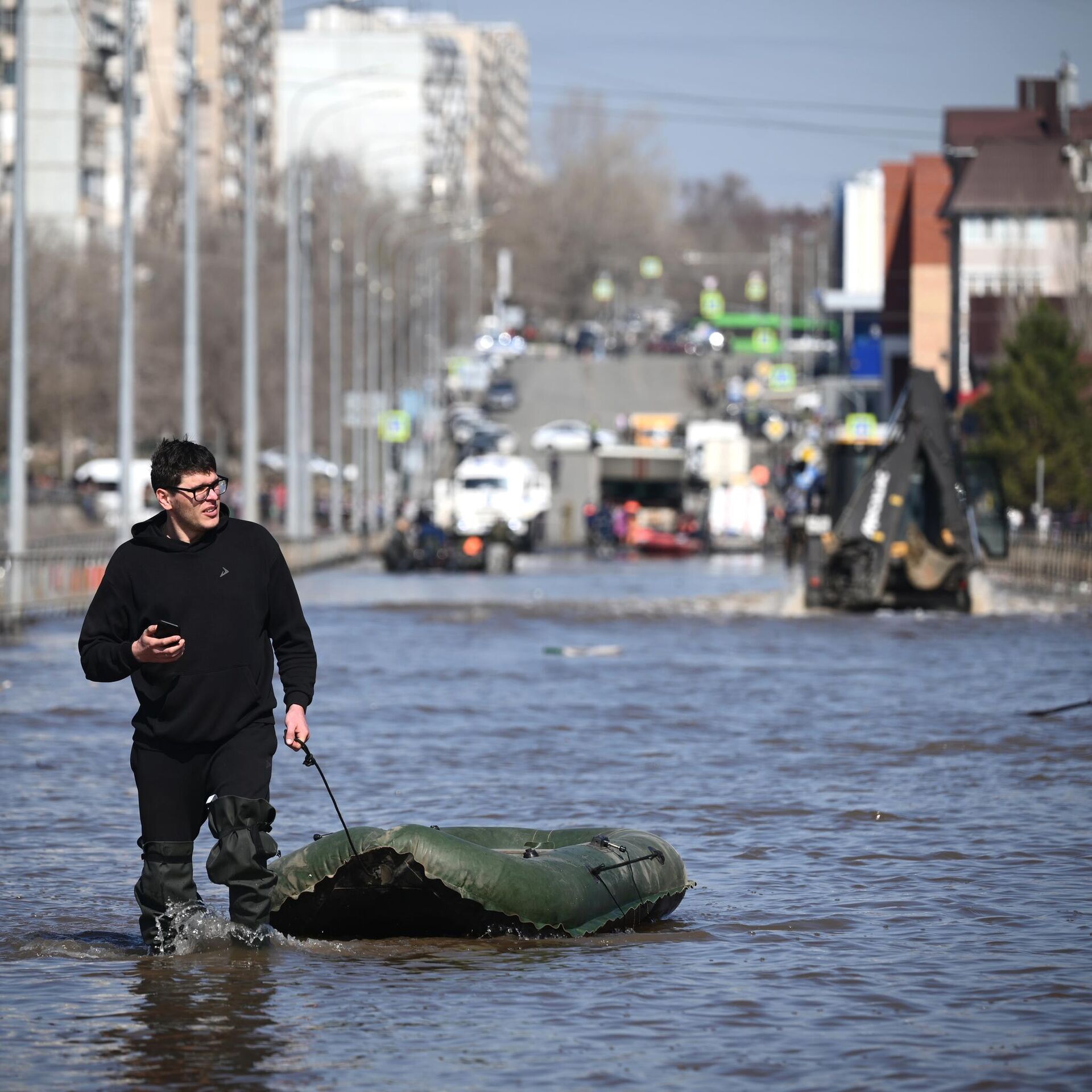 Последствия паводка в Оренбурге - РИА Новости, 13.04.2024