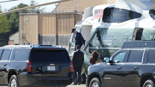 Президент США Джо Байден прерывает отдых и возвращается в Белый дом в связи с ситуацией на Ближнем Востоке. 13 апреля 2024