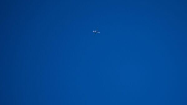 Беспилотник ВВС Израиля поднятый в небо для отражения атаки со стороны Ирана. 14 апреля 2024 года