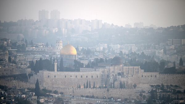 Вид на Старый город Иерусалима утром 14 апреля 2024 года, после ночной атаки со стороны Ирана
