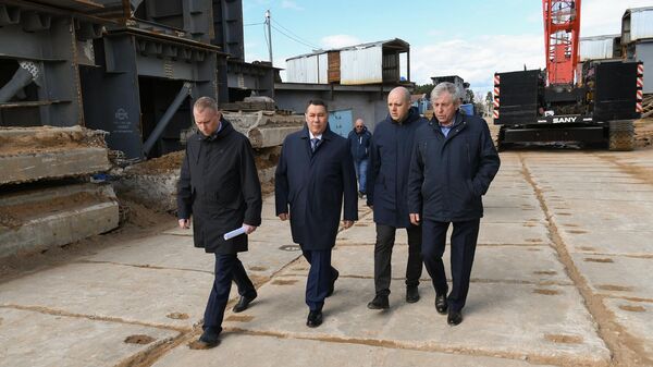 Губернатор Тверской области Игорь Руденя дал поручения по ходу строительства Западного моста в Твери